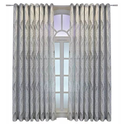 Leaf Woven Lace Curtain