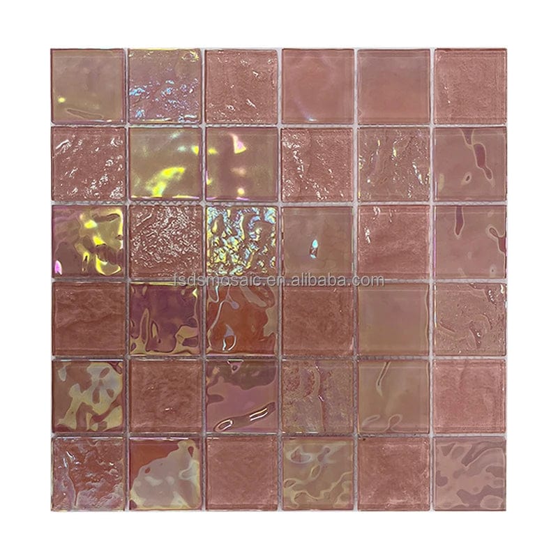 Salmon Peachee Swimming Pool Mosaic Tiles