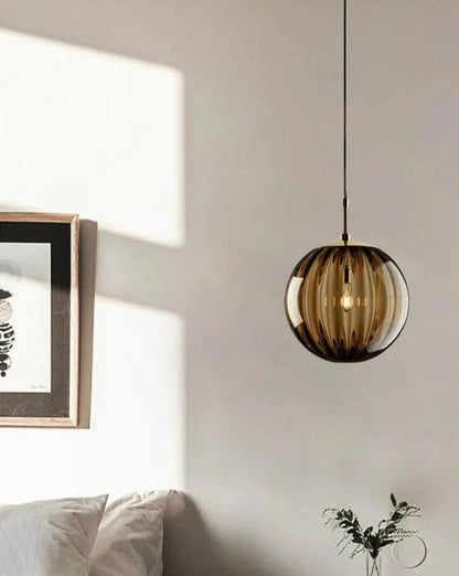 Gusto Round Glass Pendant Light