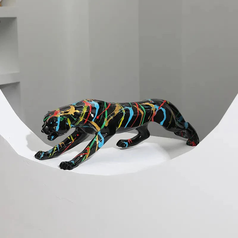 Leopard Graffiti Sculpture