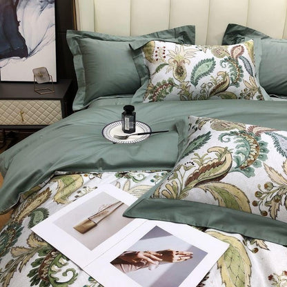 Verdant Paisley Duvet Cover Set (Egyptian Cotton)