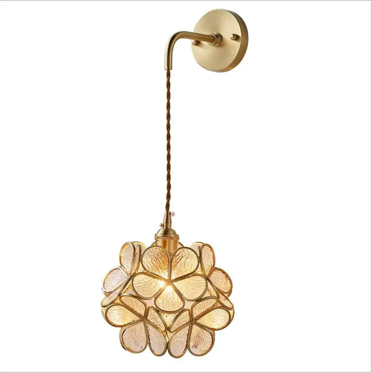 Flora Round Glass Wall Light