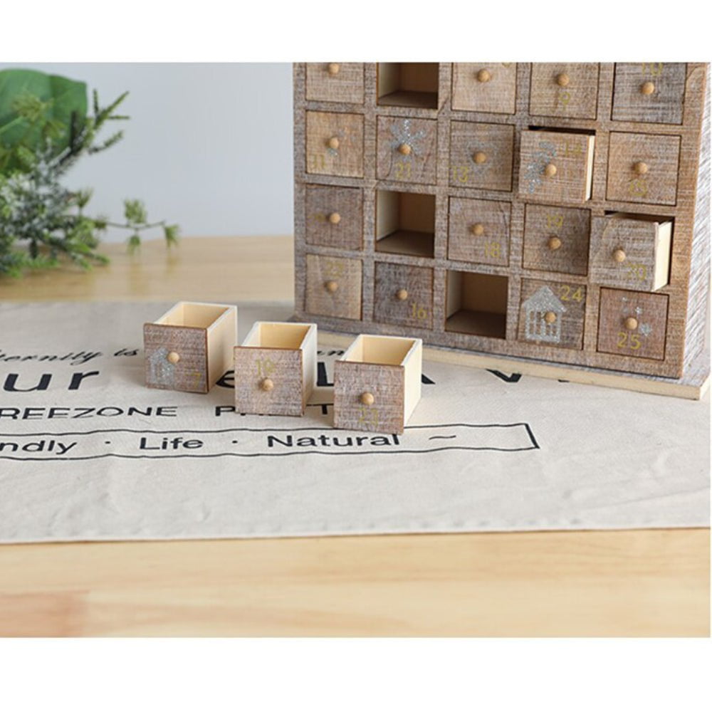 Wooden House Advent Calendar