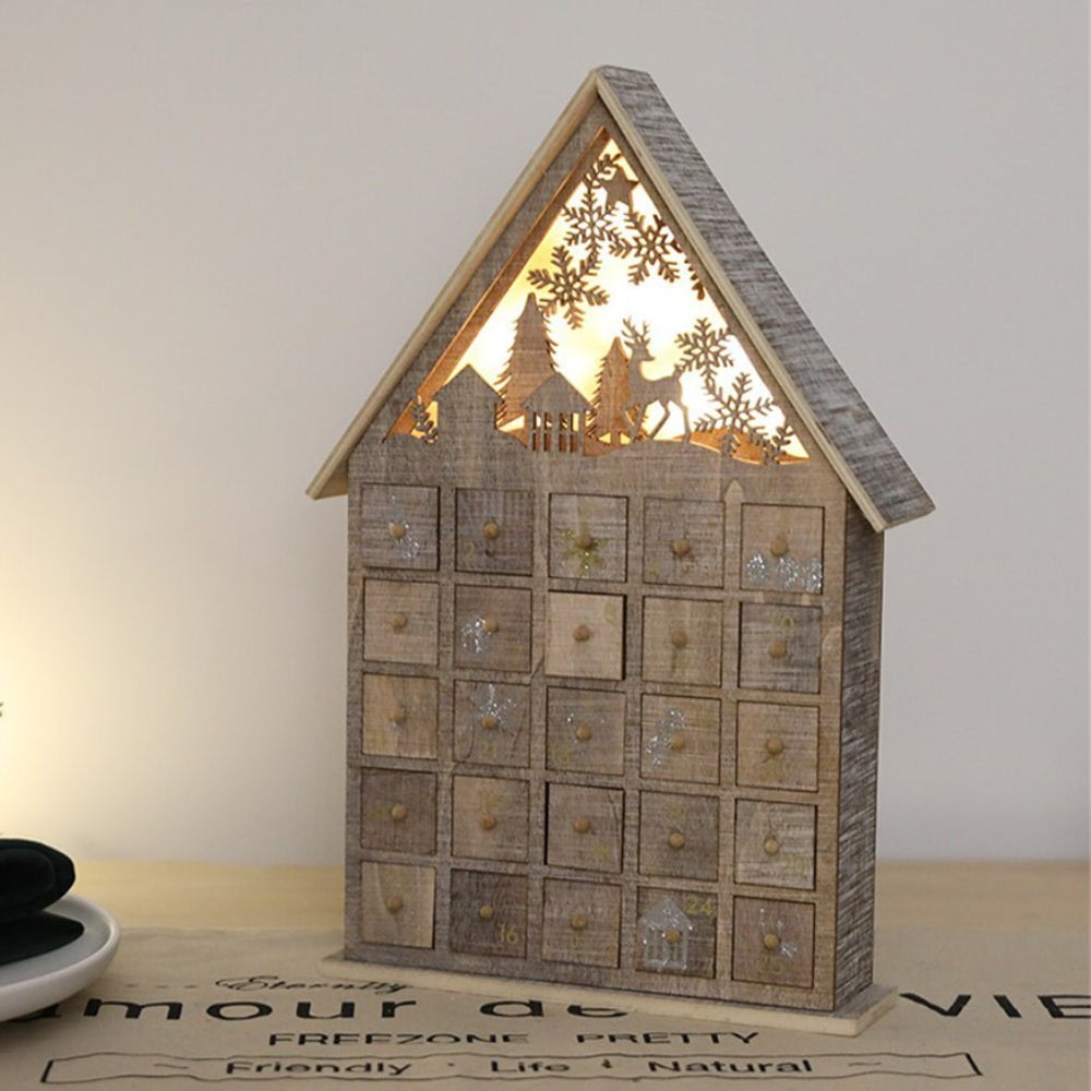 Wooden House Advent Calendar