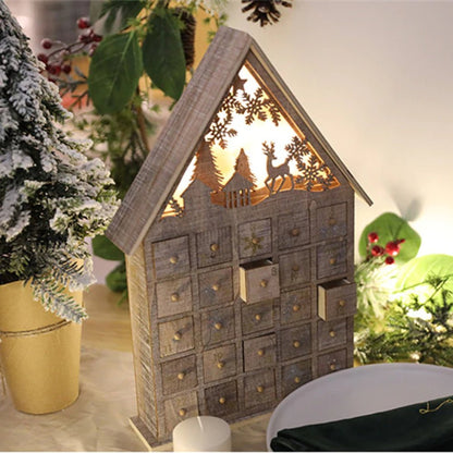 Wooden House Advent Calendar