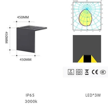 Block Lane Outdoor Solar Light