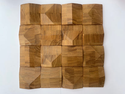 Avant-garde Wood Mosaic Wall Panel