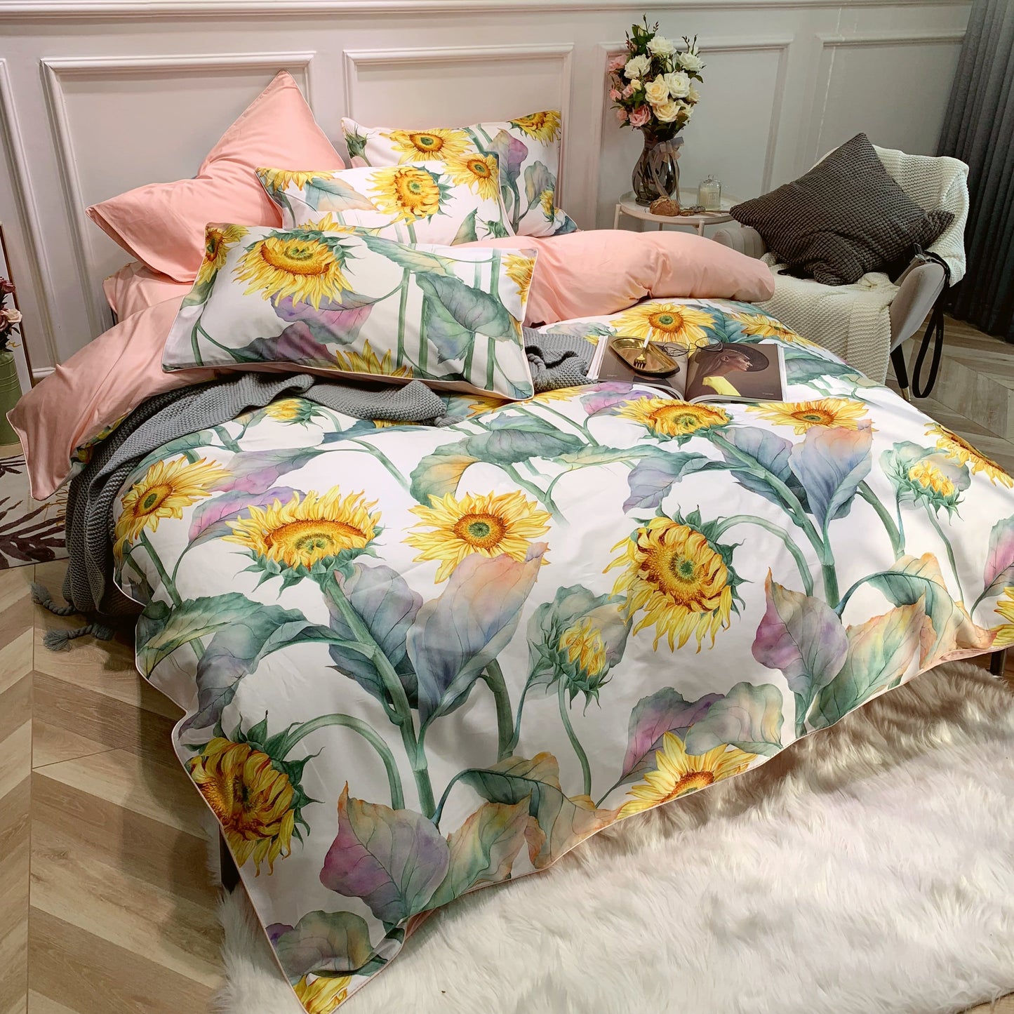 Sunflower Mae Duvet Cover Set (Egyptian Cotton)