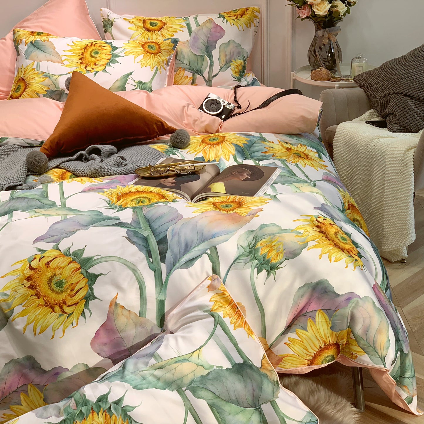 Sunflower Mae Duvet Cover Set (Egyptian Cotton)