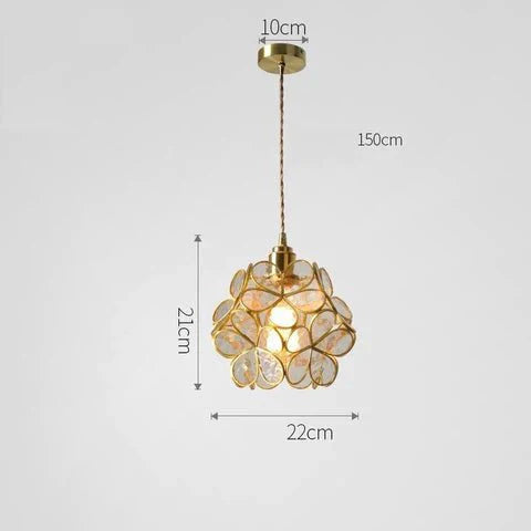 Flora Round Glass Pendant Light