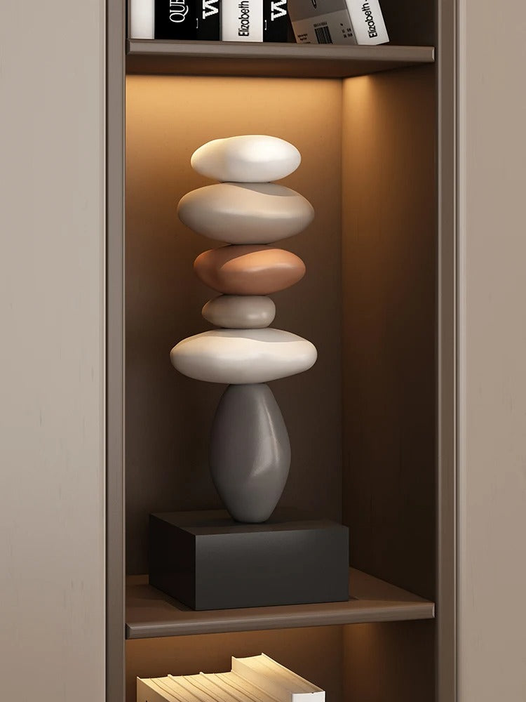 Zen Harmony Sculpture - Handcrafted Elegance for Your Home