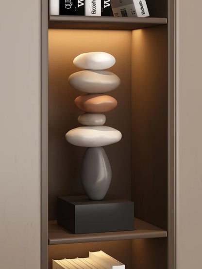 Zen Harmony Sculpture - Handcrafted Elegance for Your Home