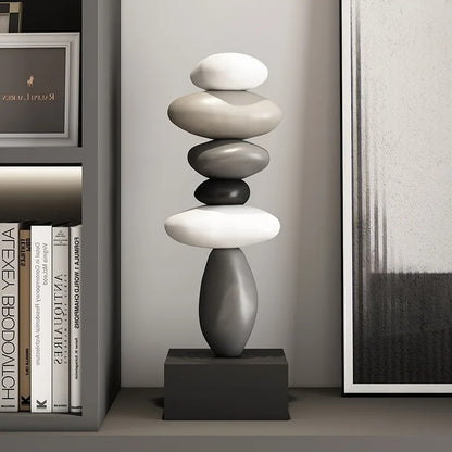 Zen Harmony Sculpture - Handcrafted Elegance for Your Home