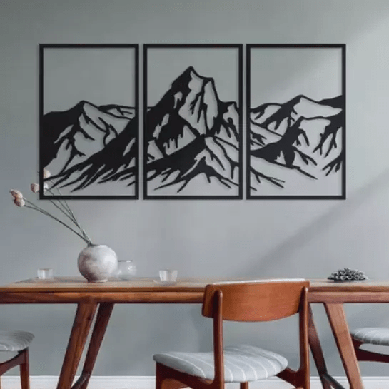 Summit of Serenity Metal Wall Art