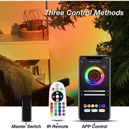 Sunset Lamp Projector Led Lights For Bedroom Night Light RGB Lights Sun /Sunlight /Sunrise Lamp 10w 360° Rotation Rainbow Projection