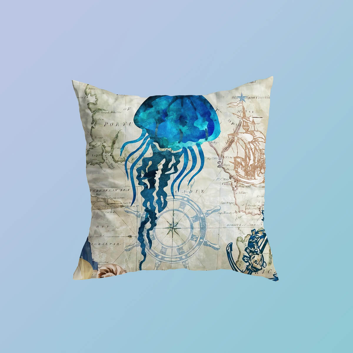 Atlantic Ocean Life Cushion Covers