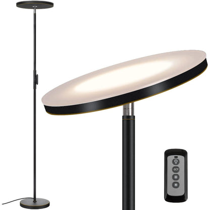 LED Modern Torchiere Floor Lamp With Remote And Touch Control