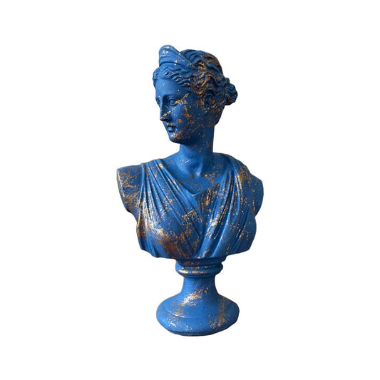 Artemis in Blue Golden Speck Sculpture