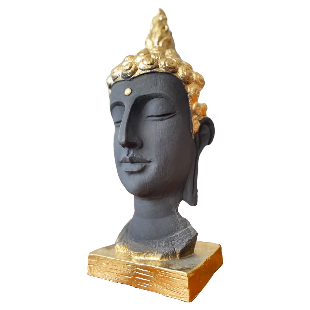 Golden Headed Buddha Sculpture