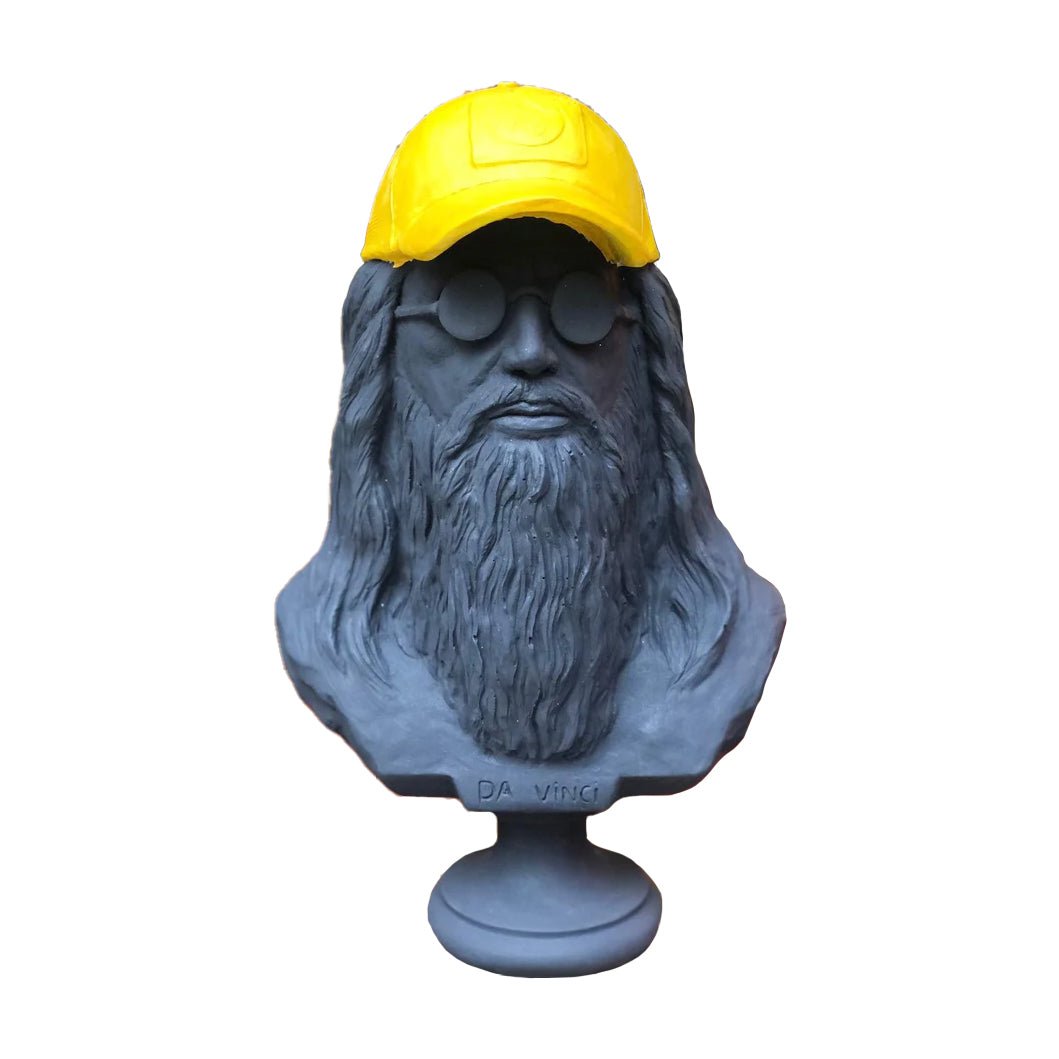 Da Vinci in Yellow Hat Sculpture