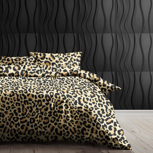 Leopard Gree Duvet Cover Set (Egyptian Cotton)