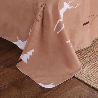 Holibrown Deer Quilt Set