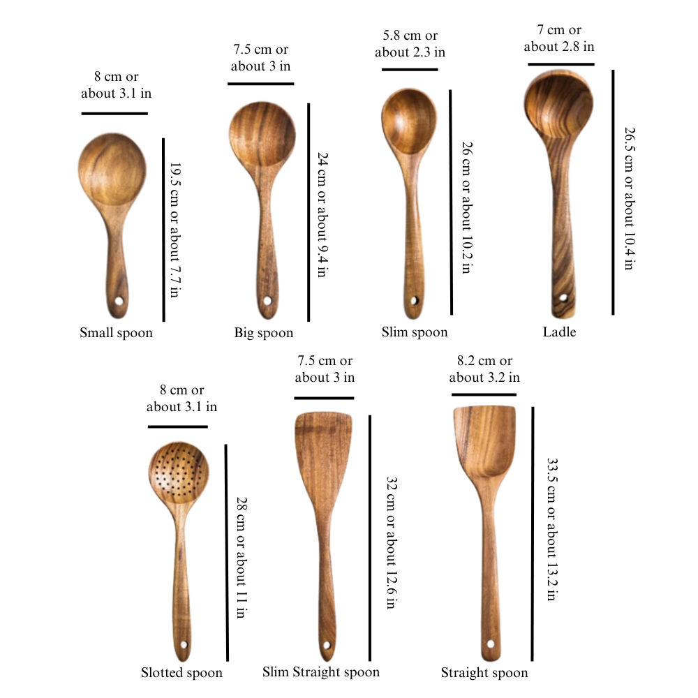 Wooden Utensils Set