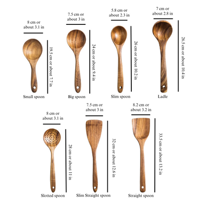 Wooden Utensils Set