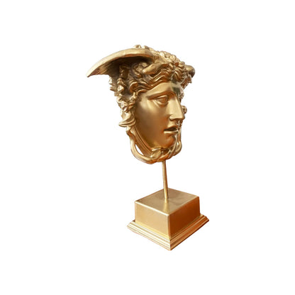 Golden Medusa Head Sculpture