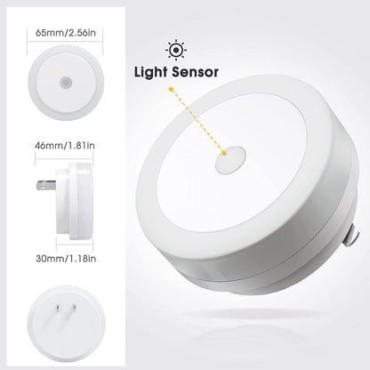 Night Lights Plug into Wall [4Pack], Nightlight with Light Sensors, LED Night Light for Kids Room, Baby Night Light, Bathroom Night Light, Stair Lights, Hallway Light