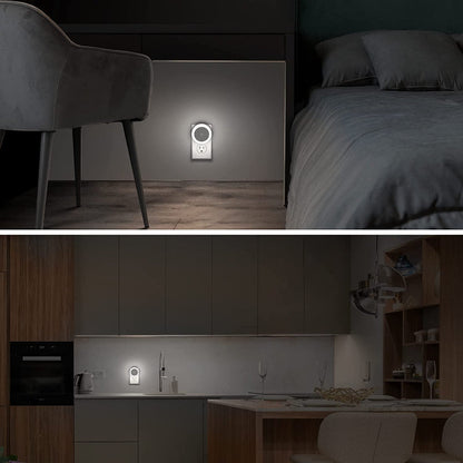 Night Lights Plug into Wall [4Pack], Nightlight with Light Sensors, LED Night Light for Kids Room, Baby Night Light, Bathroom Night Light, Stair Lights, Hallway Light