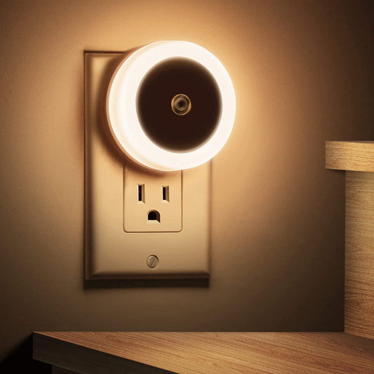 Night Lights Plug into Wall [4Pack], Nightlight with Light Sensors, LED Night Light for Kids Room, Baby Night Light, Bathroom Night Light, Stair Lights, Hallway Light