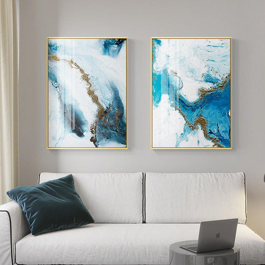 Stroke of Blue Stretched Canvas