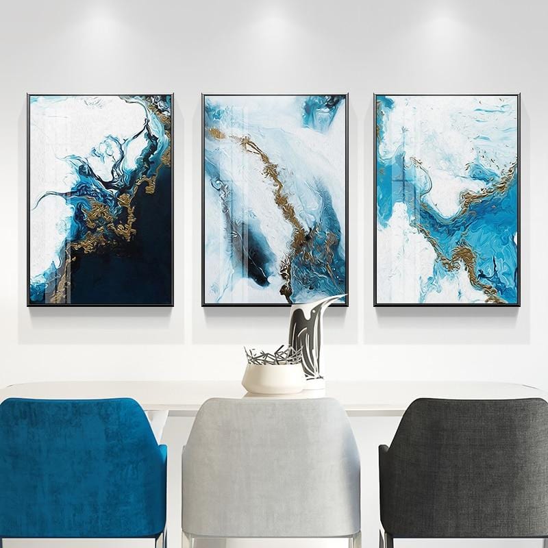 Stroke of Blue Stretched Canvas