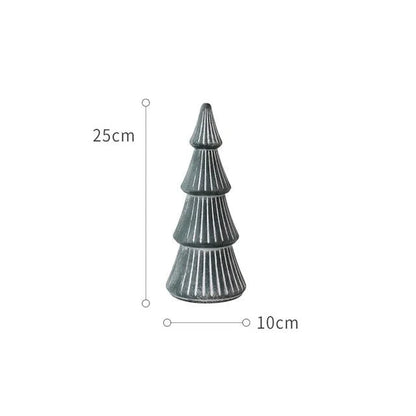 Wooden Yuletide Tree Figurine Ornament
