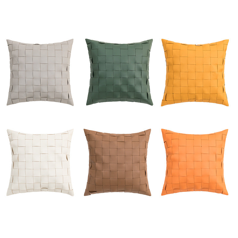 Nordic Instagram Style Geometric PU Stereo Cushion Cover