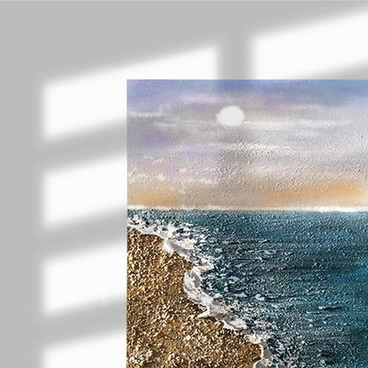 Ocean Large Coastal Palette Knife Painting On Canvas