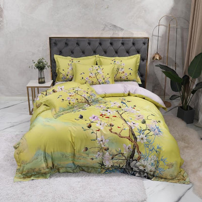 Mandarin Lime Green Duvet Cover Set (Egyptian Cotton)