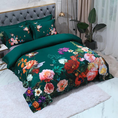 Emerald Green Duvet Cover Set (Egyptian Cotton)