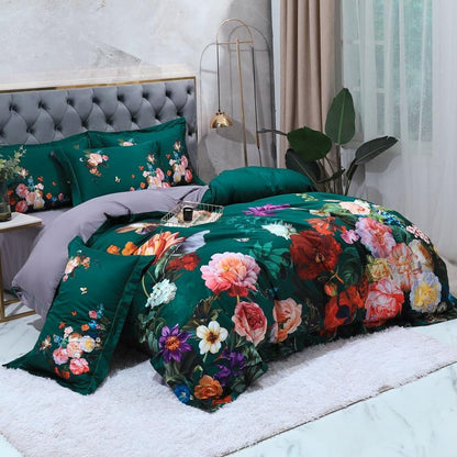 Emerald Green Duvet Cover Set (Egyptian Cotton)