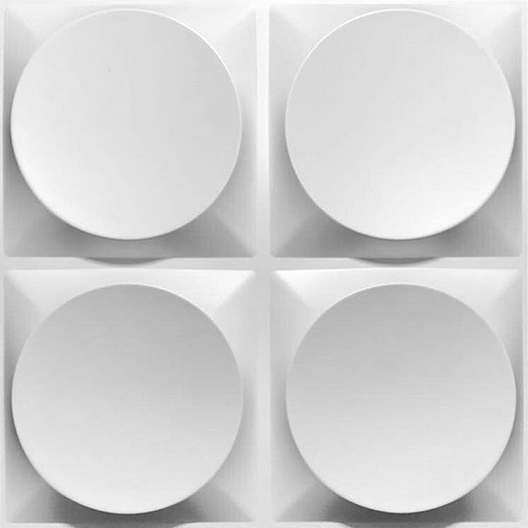 Quadra Circle PVC Wall Panel (Set of 12)