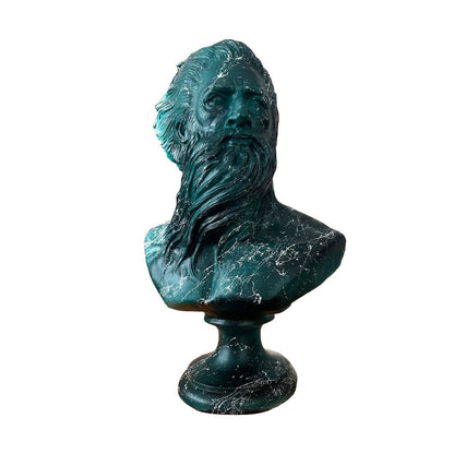 Poseidon Green with White Streak Sculpture