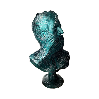 Poseidon Green with White Streak Sculpture