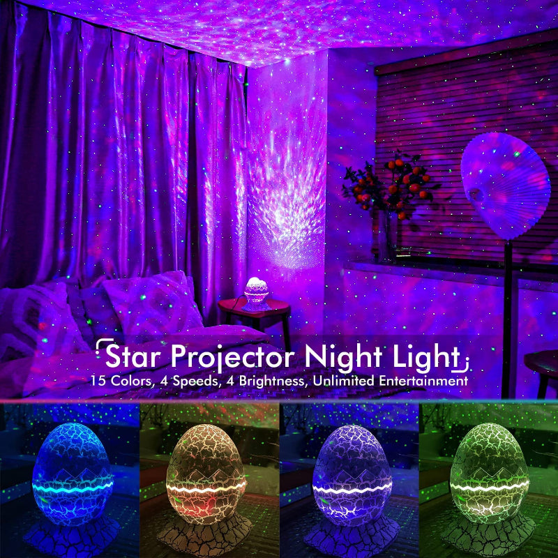 Star Projector, Galaxy Projector for Bedroom, Remote Control & White Noise Bluetooth Speaker