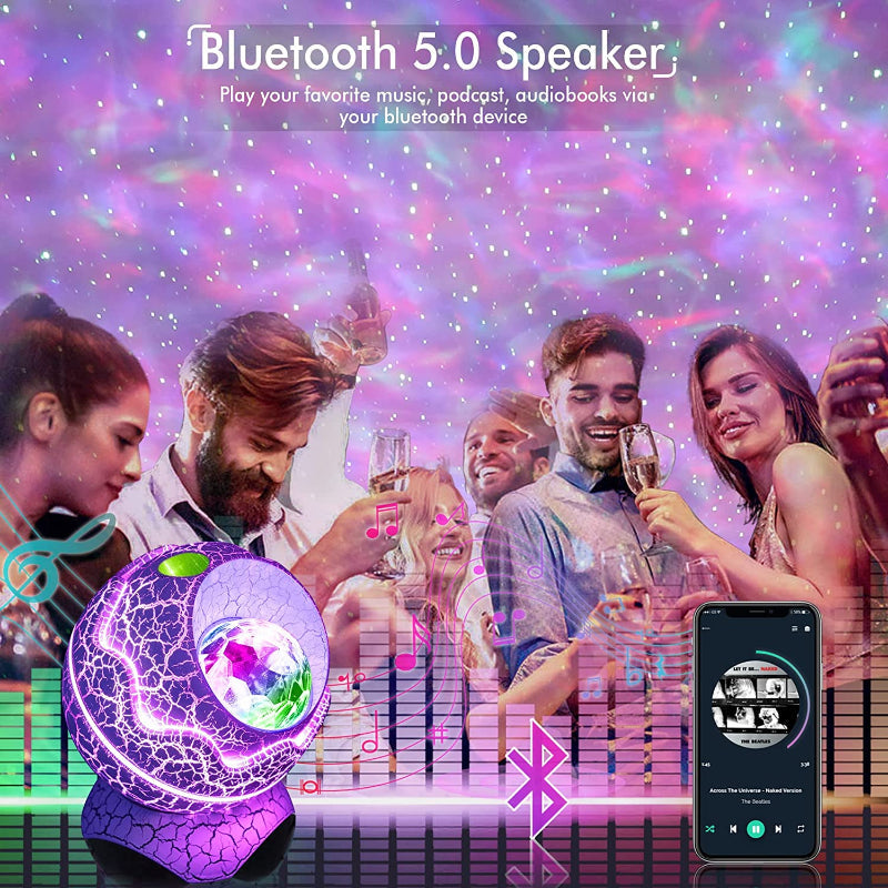Star Projector, Galaxy Projector for Bedroom, Remote Control & White Noise Bluetooth Speaker