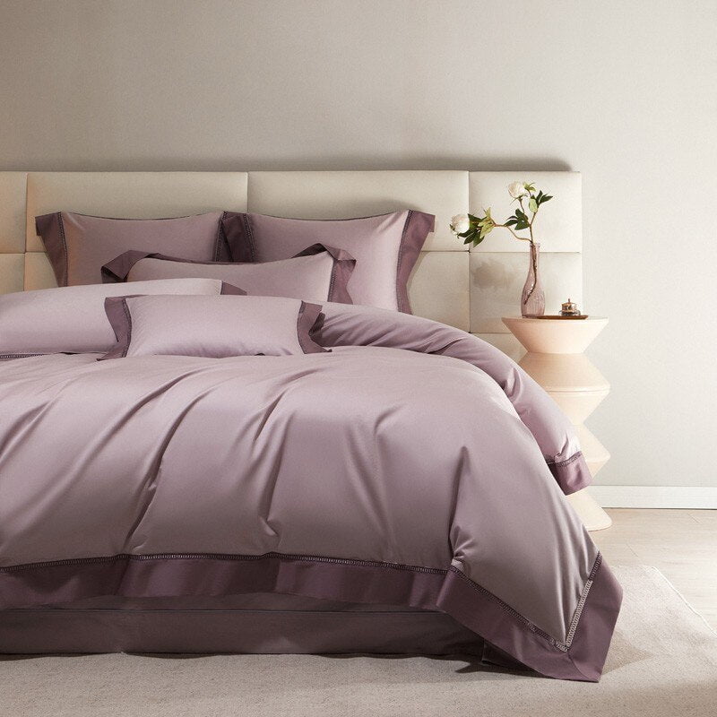 Mystique Mauve Duvet Cover Set (Egyptian Cotton)