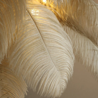 Ostrich Feather Floor Lamp