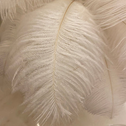 Ostrich Feather Table Lamp