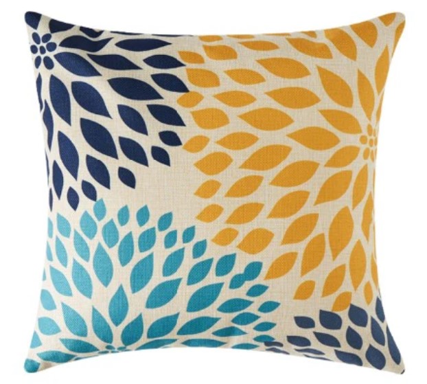 Golden Azure Cushion Covers