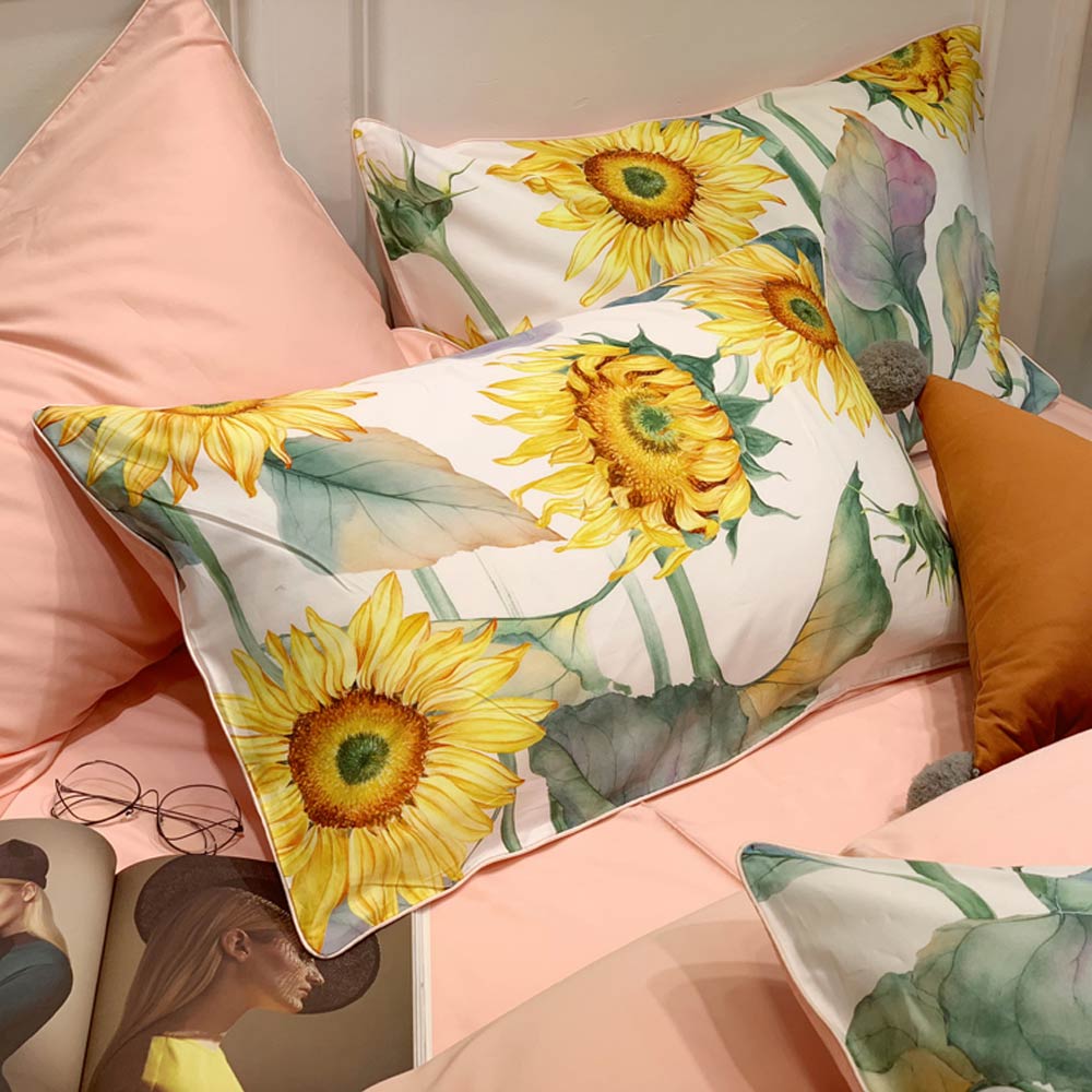 Dainty Sunflower Duvet Cover Set (Egyptian Cotton)